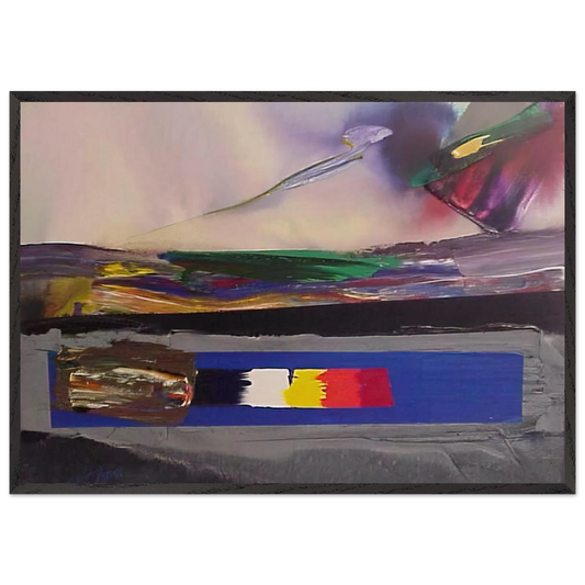 Phenomena Prism Yield - Paul Jenkins Framed Art Print – Black Wooden Frame - Default Title - -Framed Art Print