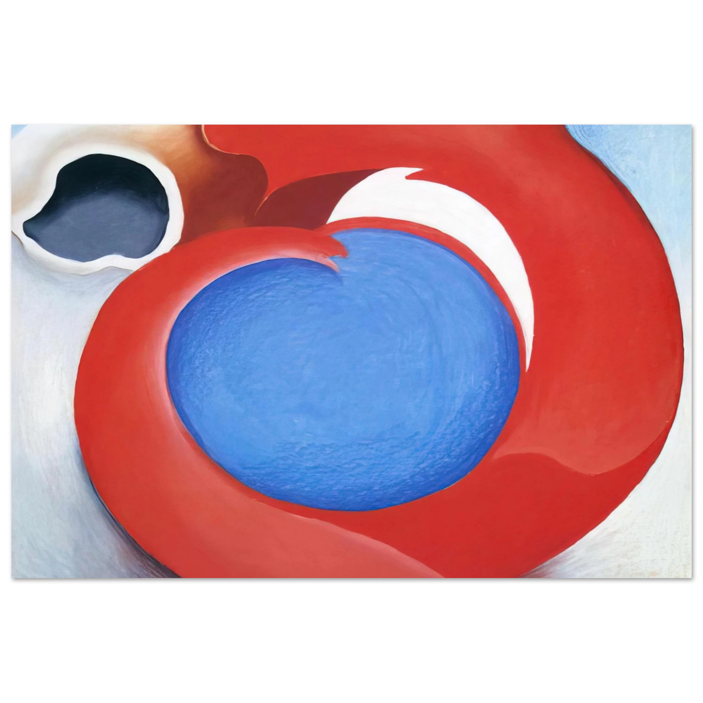 Georgia O'Keeffe - Goat's Horn With Red Fine Art Poster - 40x60 cm / 16x24 inches
