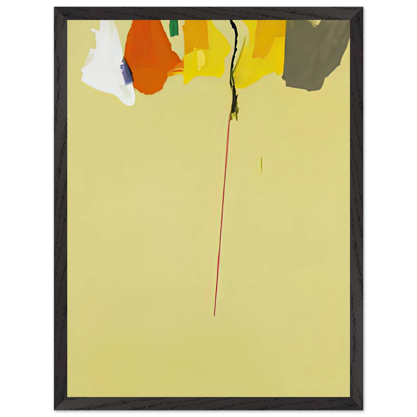 Helen Frankenthaler - Rapunzel, 1974- Wall Art - 30x40 cm / 12x16 inches - Premium Wooden Framed Poster With Fine Art Paper - White frame