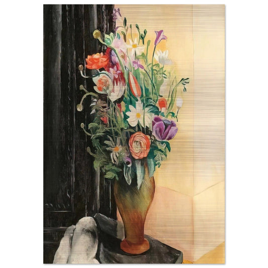 FLOWERS 1919 - Moise Kisling Brushed Aluminum Print - 70x100 cm / 28x40 inches | Moise Kisling Aluminum Print | Moise Kisling Prints