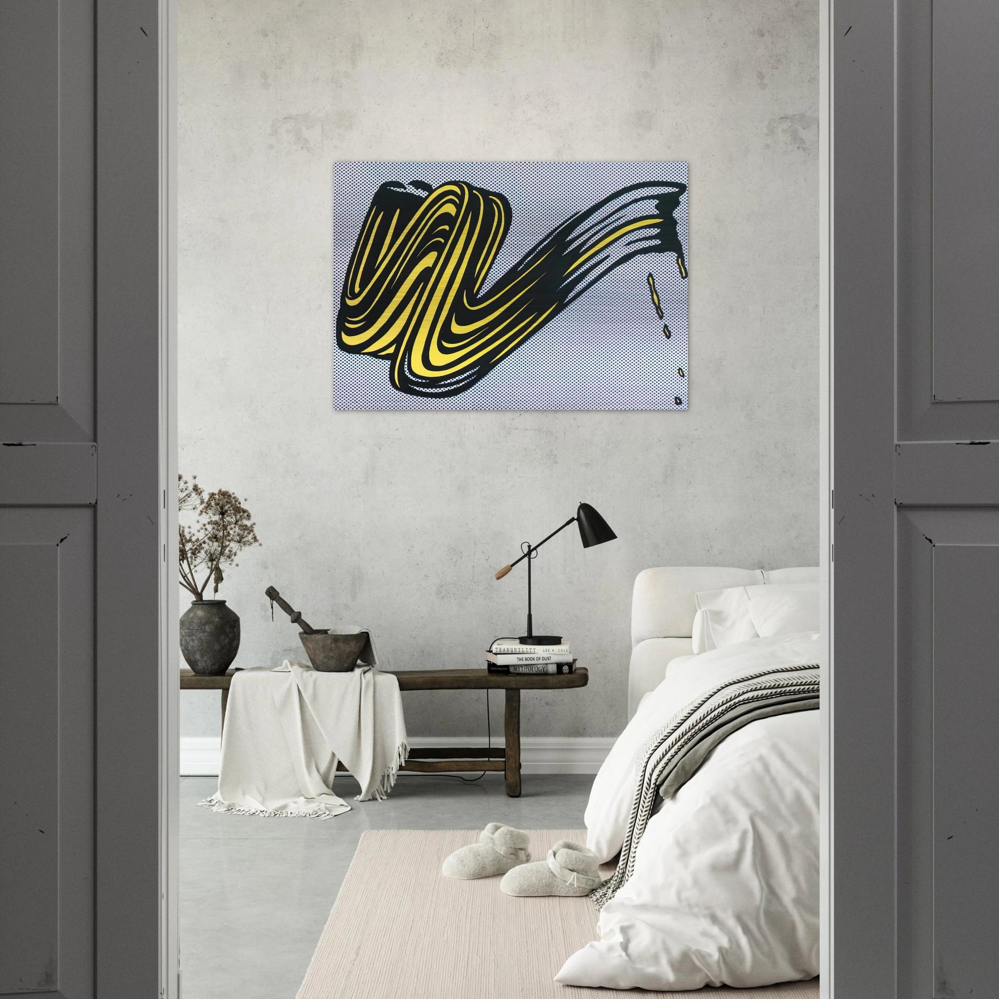 BRUSHSTROKE 1965 0 - Roy Lichtenstein Brushed Aluminum Print - 70x100 cm / 28x40 inches | Roy Lichtenstein Aluminum Print | Roy Lichtenstein Prints