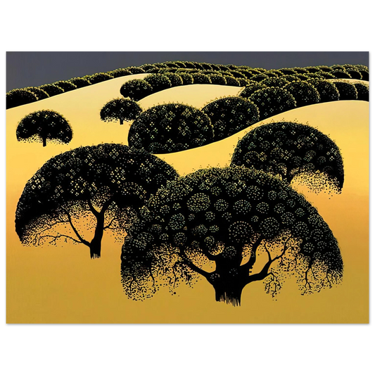 Eyvind Earle - Santa Ynez Oaks Fine Art Poster - Default Title