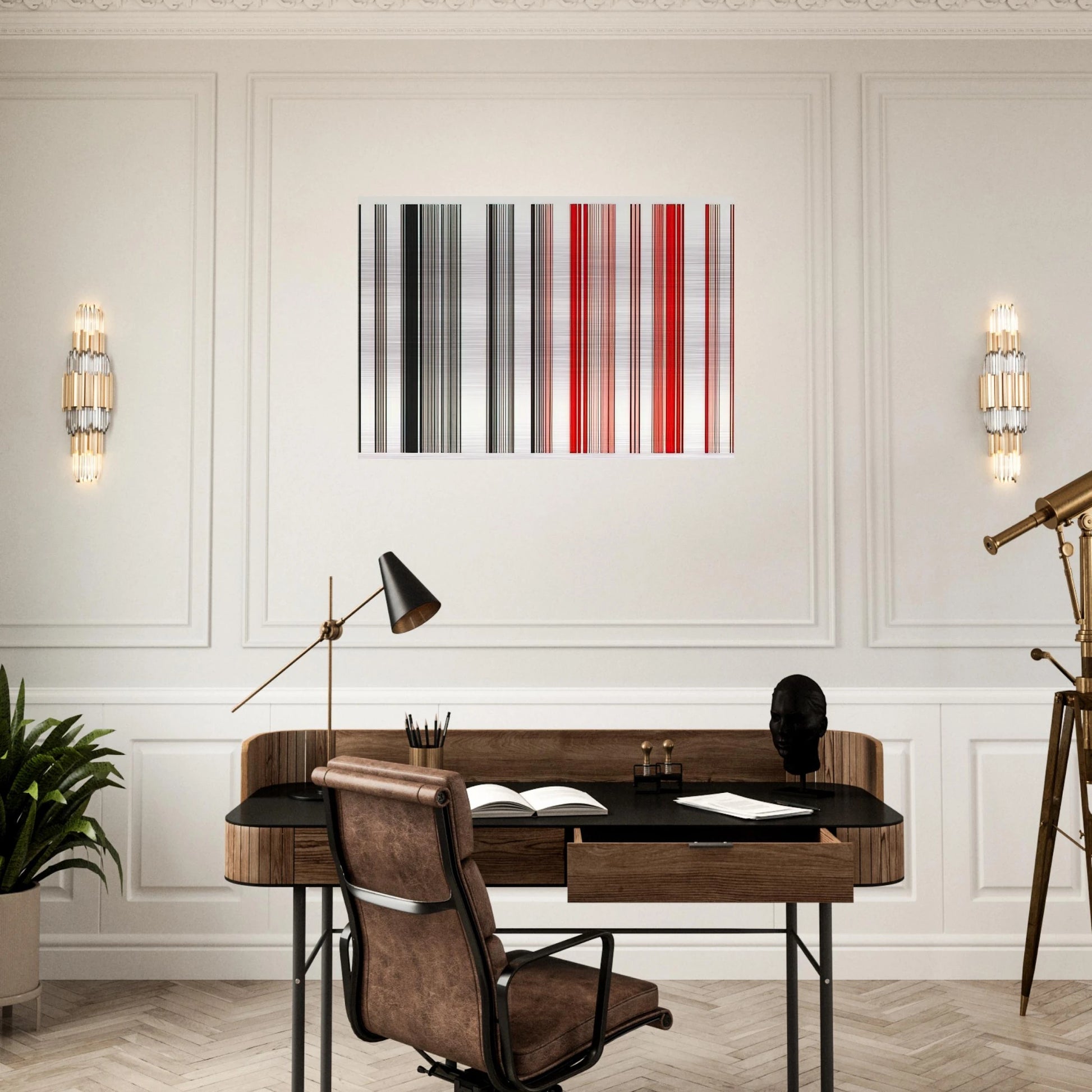 Night Rider - 1983 - Gene Davis Brushed Aluminum Print - 70x100 cm / 28x40 inches | Gene Davis Aluminum Print | Gene Davis Prints