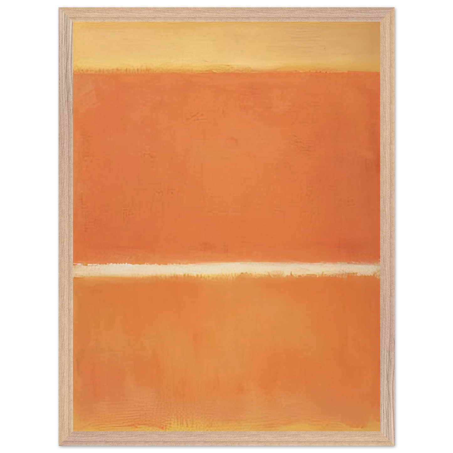 Mark Rothko - No.11 - 1963 Wall Art - 21x29.7 cm / 8x12" - Premium Wooden Framed Poster With Fine Art Paper - Black frame