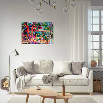 Le trieux a Lancerf - 1957 - Charles Lapicque Brushed Aluminum Print - 70x100 cm / 28x40 inches | Charles Lapicque Aluminum Print | Charles Lapicque Prints