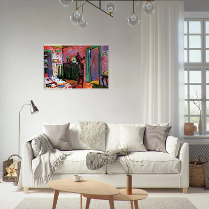 INTERIOR MY DINING ROOM 1909 - Wassily Kandinsky Brushed Aluminum Print - 70x100 cm / 28x40 inches | Wassily Kandinsky Aluminum Print | Wassily Kandinsky Prints