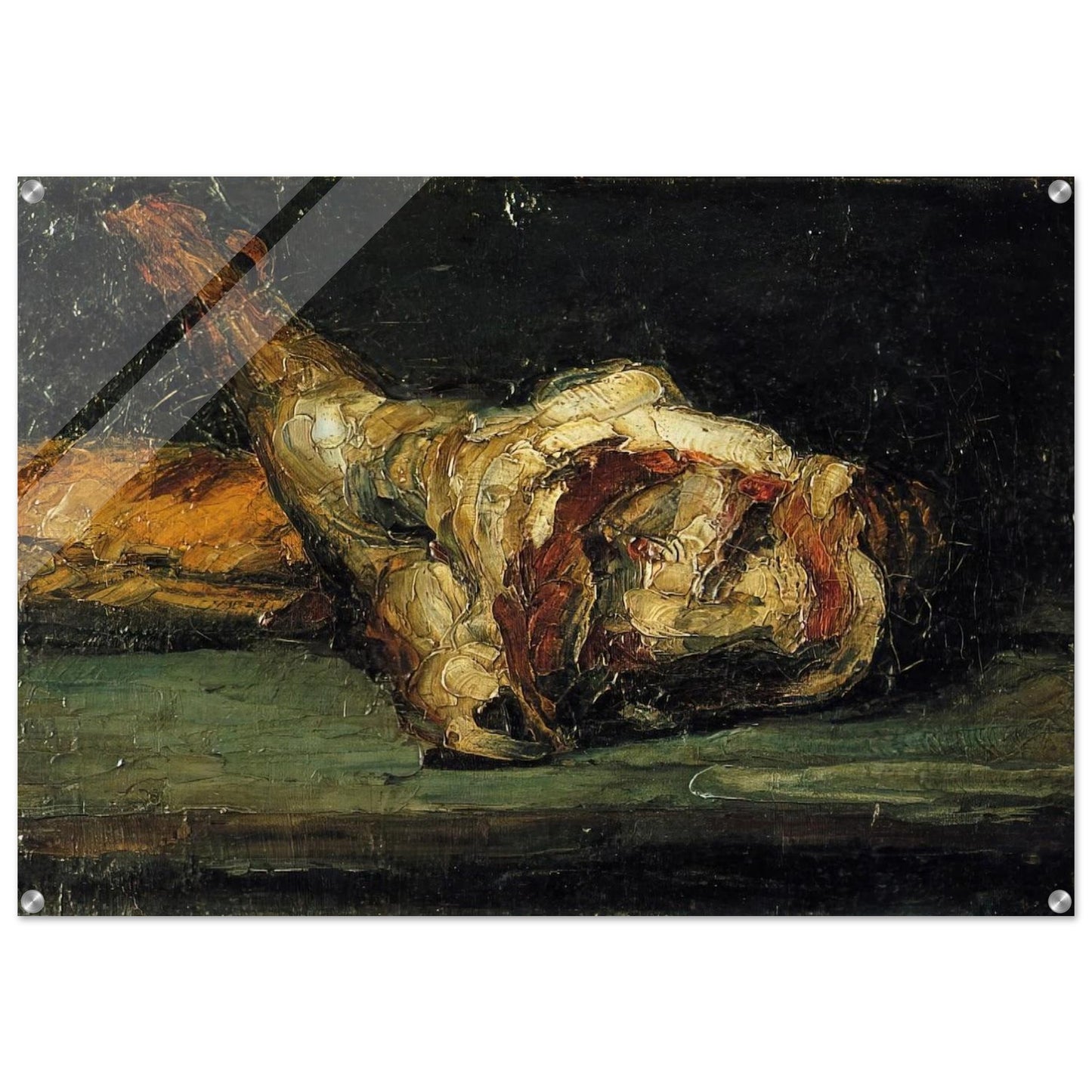 Still Life Bread and Leg of Lamb - Paul Cézanne Acrylic Print - 70x100 cm / 28x40″ inches