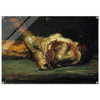 Still Life Bread and Leg of Lamb - Paul Cézanne Acrylic Print - 70x100 cm / 28x40″ inches