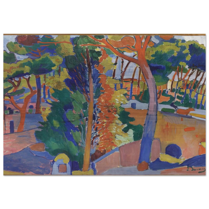 BRIDGE OVER THE RIOU 1906 - Andre Derain Brushed Aluminum Print - 70x100 cm / 28x40 inches | Andre Derain Aluminum Print | Andre Derain Prints