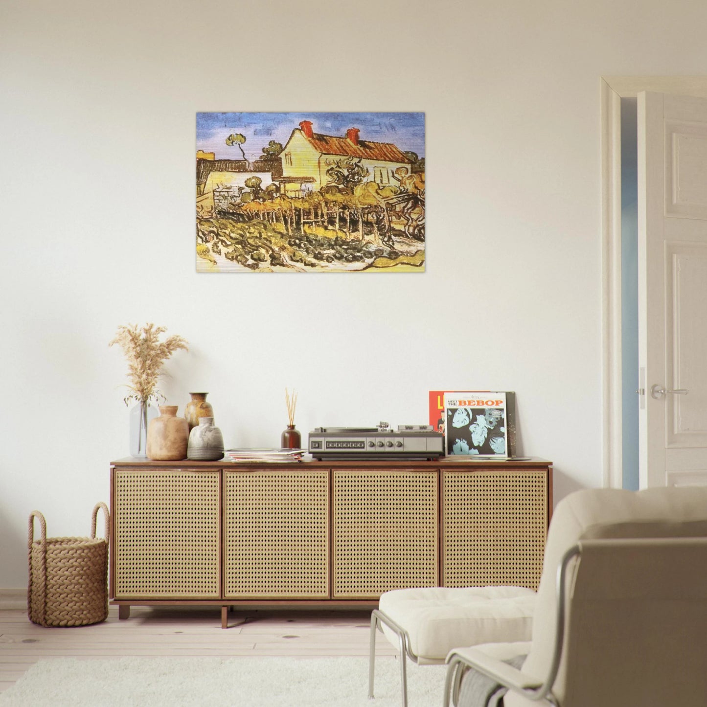 The House of Pere Eloi - Vincent van Gogh Brushed Aluminum Print - 70x100 cm / 28x40 inches | Vincent van Gogh Aluminum Print | Vincent van Gogh Prints