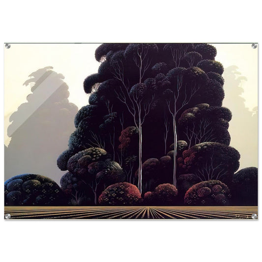 Autumn - Eyvind Earle Acrylic Print - 70x100 cm / 28x40″ inches | Eyvind Earle Wall Art | Eyvind Earle Prints