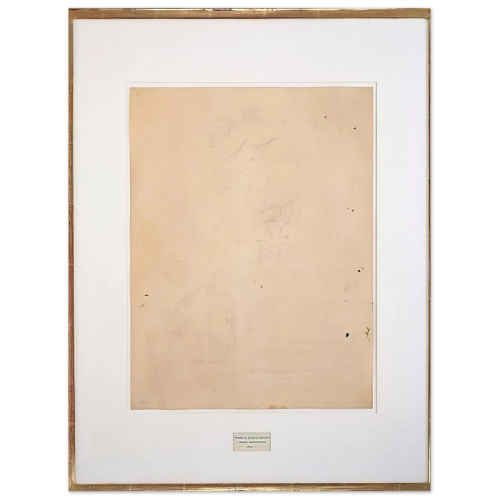 Robert Rauschenberg - ERASED DE KOONING 1953  75x100 cm / 30x40inches Fine Art Poster