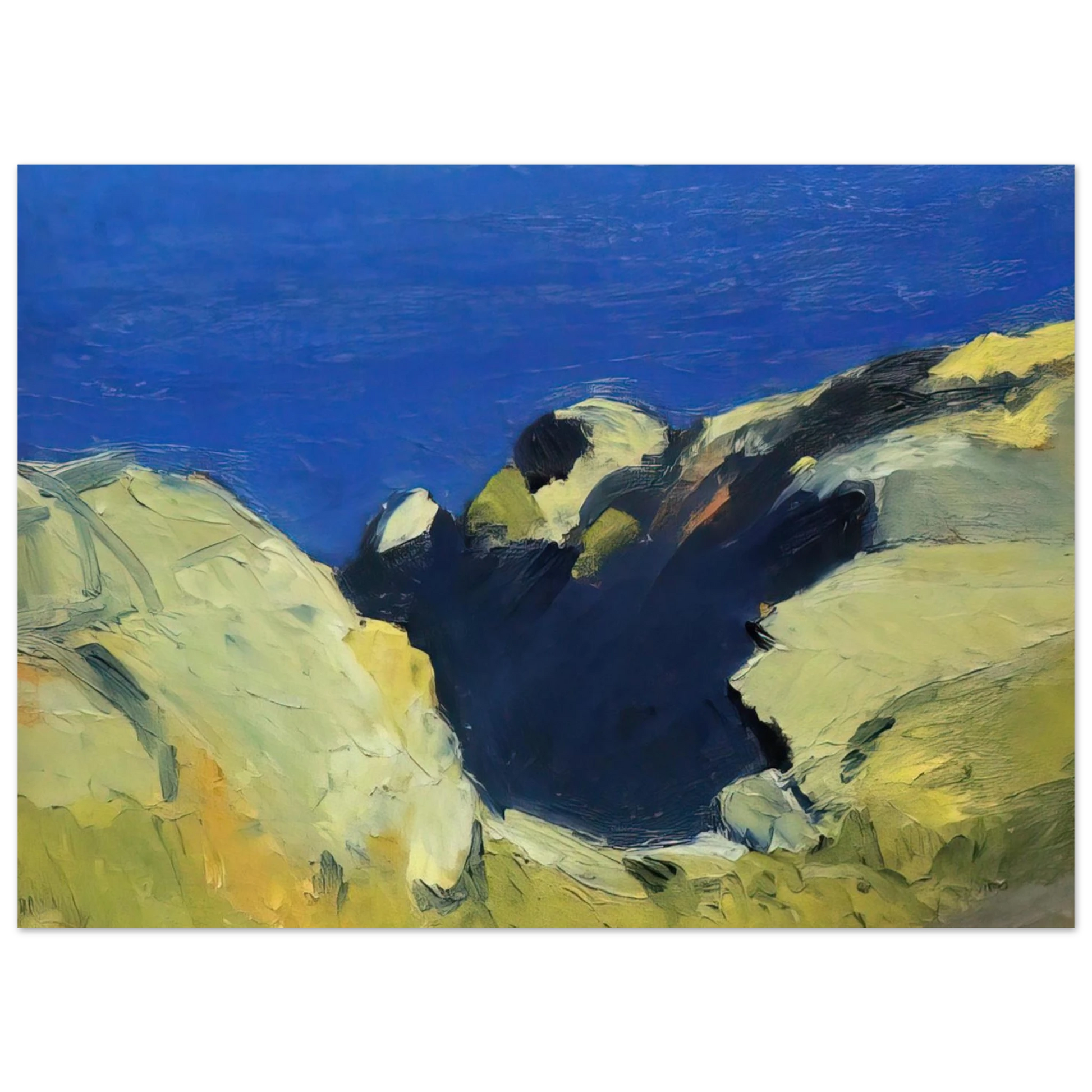Edward Hopper - Rocks Fine Art Poster - 40x60 cm / 16x24 inches