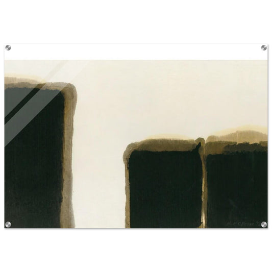 Burnt Umber  Ultramarine I - 1981 - Yun Hyong-keun Acrylic Print - 70x100 cm / 28x40″ inches | Yun Hyong-keun Wall Art | Yun Hyong-keun Prints