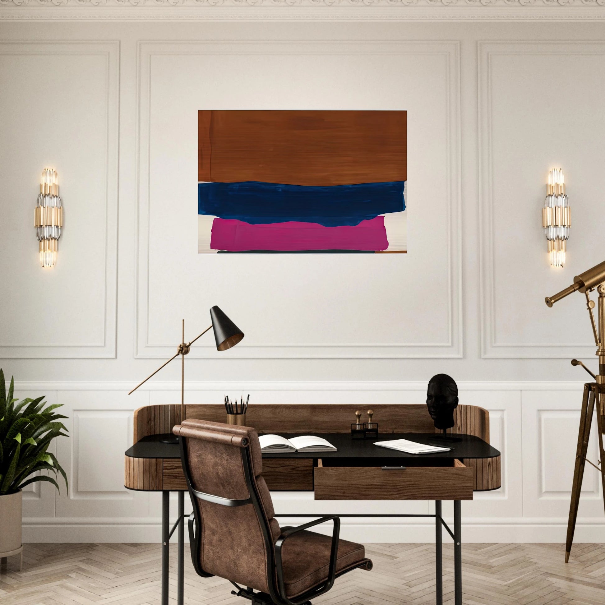 Indian Summer, 1967- - Helen Frankenthaler Brushed Aluminum Print - 70x100 cm / 28x40 inches | Helen Frankenthaler Aluminum Print | Helen Frankenthaler Prints