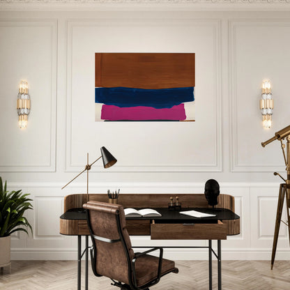 Indian Summer, 1967- - Helen Frankenthaler Brushed Aluminum Print - 70x100 cm / 28x40 inches | Helen Frankenthaler Aluminum Print | Helen Frankenthaler Prints