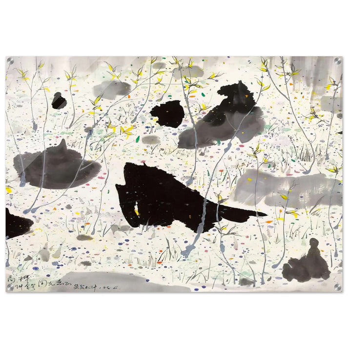 Blossom Out - 1986 - Wu Guanzhong Acrylic Print - 70x100 cm / 28x40″ inches