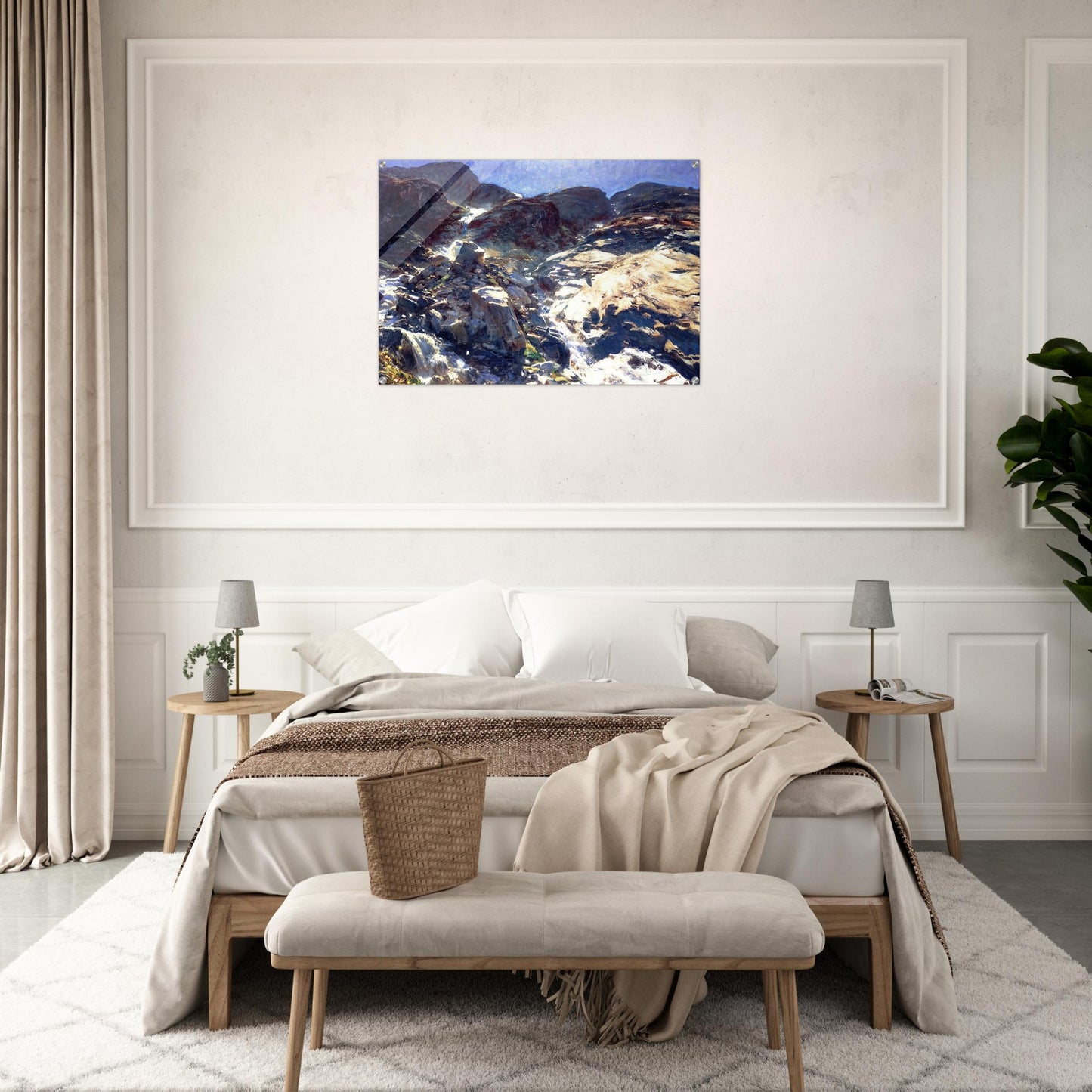 Glacier Streams - John Singer Sargent Acrylic Print - 70x100 cm / 28x40″ inches