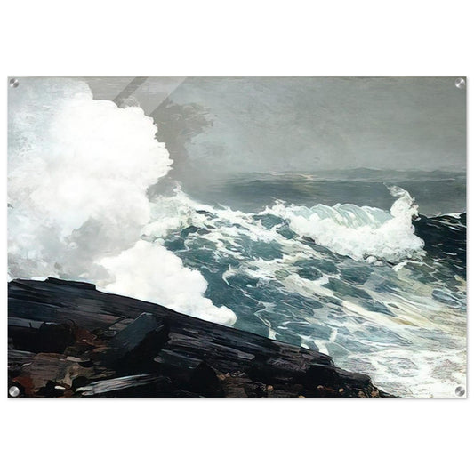 NORTHEASTER - Winslow Homer Acrylic Print - 70x100 cm / 28x40″ inches | Winslow Homer Wall Art | Winslow Homer Prints