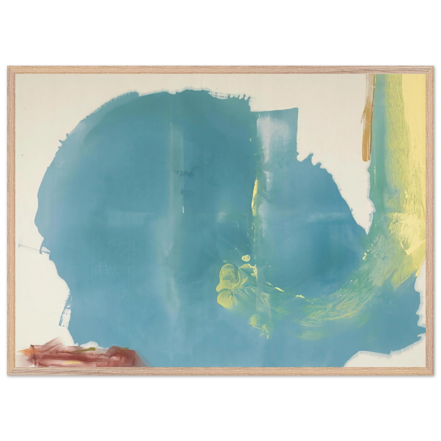 Helen Frankenthaler - Where Necessary - 1977 Wall art - 40x50 cm / 16x20 inches - Premium Wooden Framed Poster With Fine Art Paper - White frame
