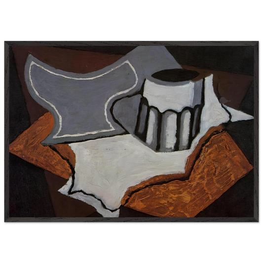THE GOBLET 1927 - Juan Gris Framed Art Print – Black Wooden Frame - Default Title - -Framed Art Print