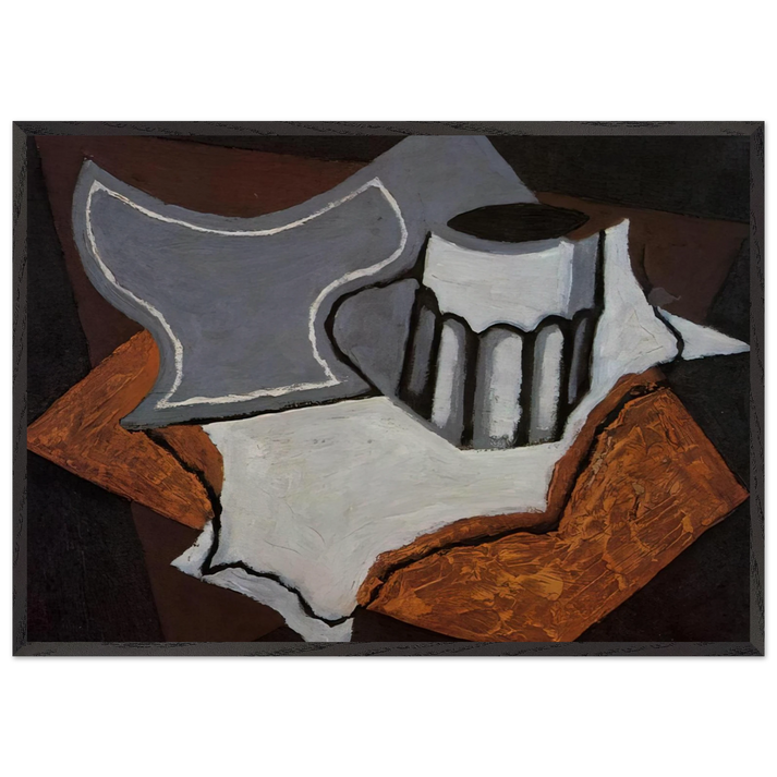 THE GOBLET 1927 - Juan Gris 70x100 cm / 28x40 inches Framed Art Print – Black Wooden Frame