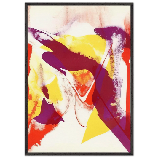 Redfern composition - Abstract Expressionism - Paul Jenkins Framed Art Print – Black Wooden Frame - Default Title - -Framed Art Print