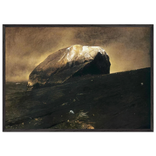 NOT DETECTED 42 - Andrew Wyeth Framed Art Print – Black Wooden Frame - Default Title - -Framed Art Print