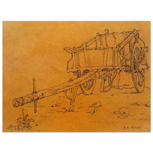 Giorgio de Chirico - THE CHARIOT Fine Art Poster - Default Title