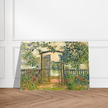 The Garden Gate at Vetheuil - claude monet Acrylic Print - 70x100 cm / 28x40″ inches