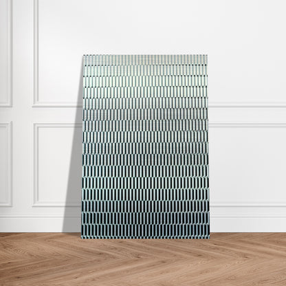 4 trames de tirets pivotées sur un côté - 1971 - Francois Morellet Brushed Aluminum Print - 70x100 cm / 28x40 inches | Francois Morellet Aluminum Print | Francois Morellet Prints