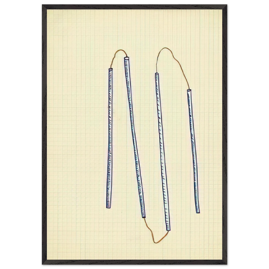 UNTITLED 1969 N2 - Sigmar Polke Framed Art Print – Black Wooden Frame - Default Title - -Framed Art Print