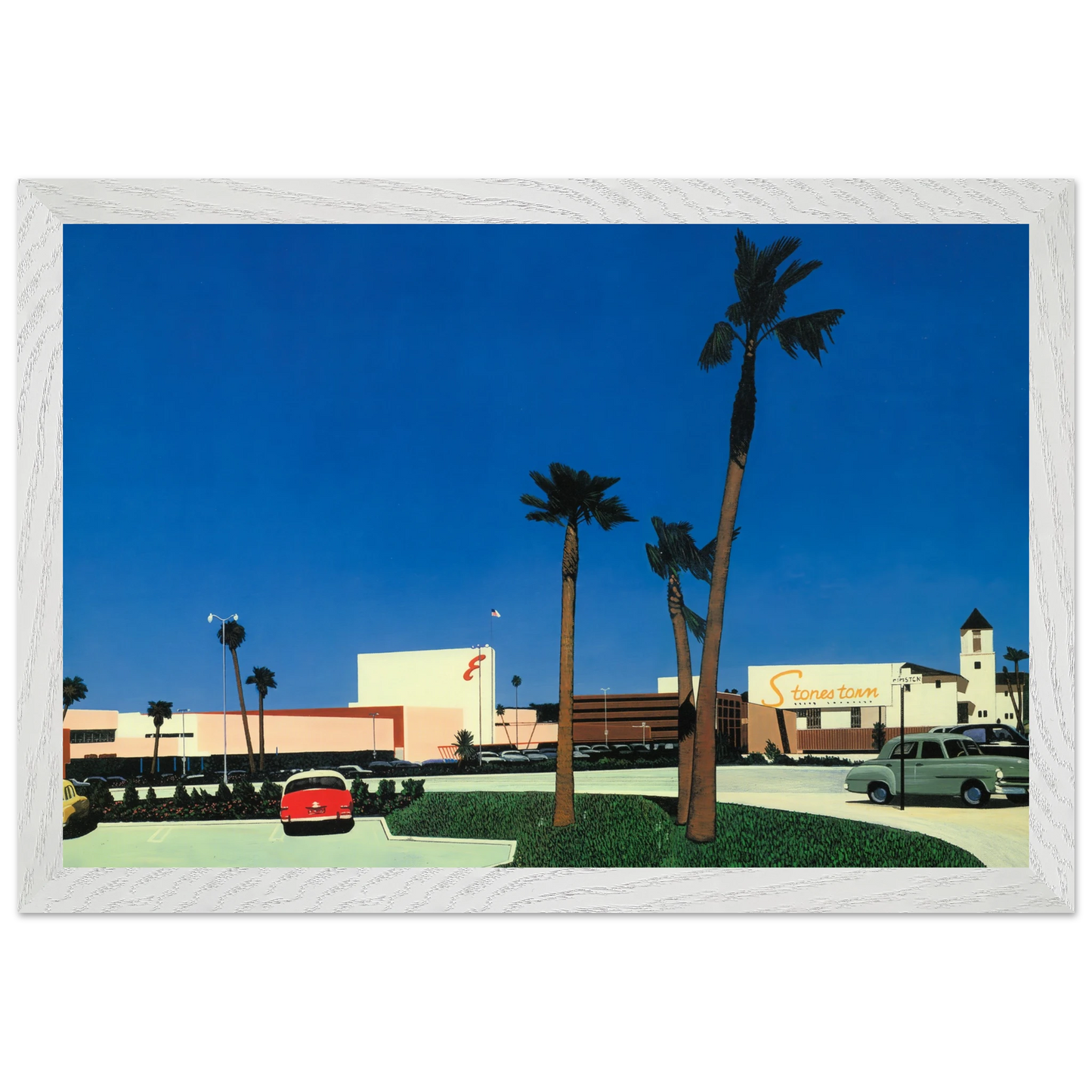 Hiroshi Nagai - In the beginning Stonestown Wall Art - 21x29.7 cm / 8x12" - Premium Wooden Framed Poster With Fine Art Paper - Wood frame