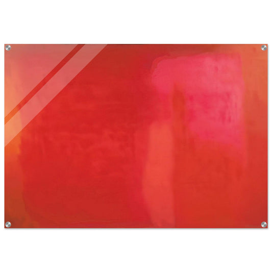 RED FIELD 1972 - Esteban Vicente Acrylic Print - 70x100 cm / 28x40″ inches | Esteban Vicente Wall Art | Esteban Vicente Prints