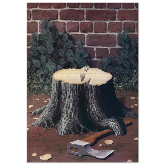 THE LABOURS OF ALEXANDER 1950 - Rene Magritte Brushed Aluminum Print - 70x100 cm / 28x40 inches | Rene Magritte Aluminum Print | Rene Magritte Prints
