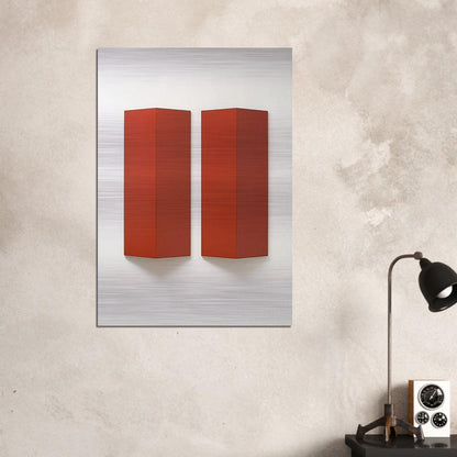 Relief, Series B - 1967 - Charlotte Posenenske Brushed Aluminum Print - 70x100 cm / 28x40 inches | Charlotte Posenenske Aluminum Print | Charlotte Posenenske Prints