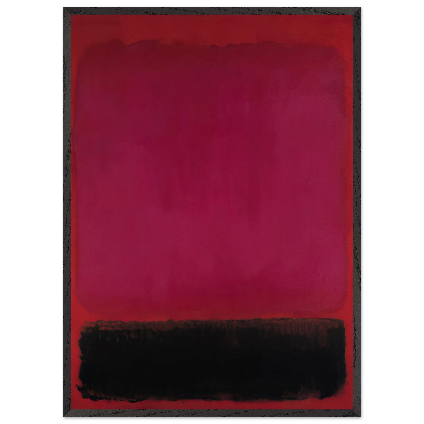 Helen Frankenthaler - Untitled - 1967 Wall art - 60x80 cm / 24x32 inches - Premium Wooden Framed Poster With Fine Art Paper - Wood frame