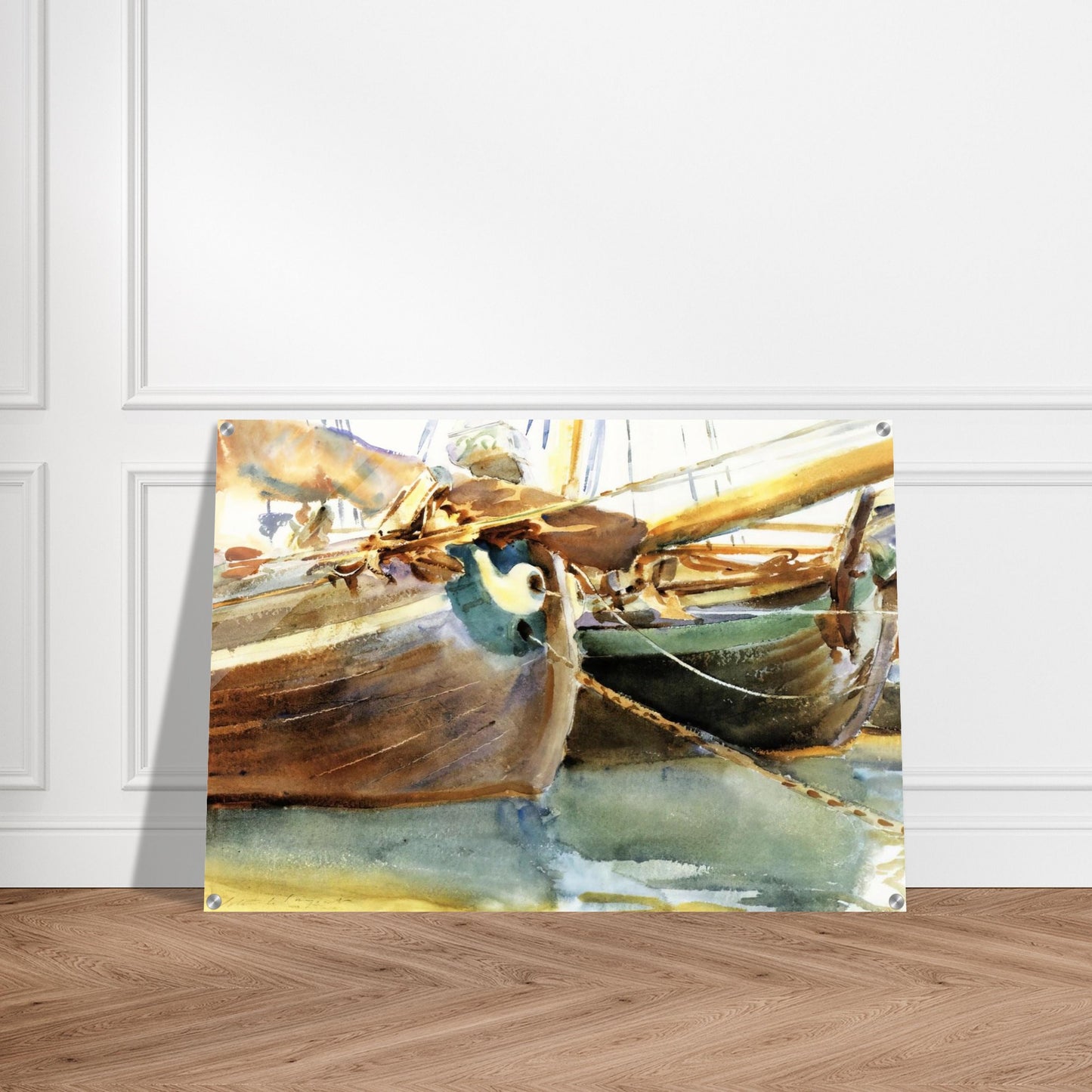 Boats, Venice - John Singer Sargent Acrylic Print - 70x100 cm / 28x40″ inches
