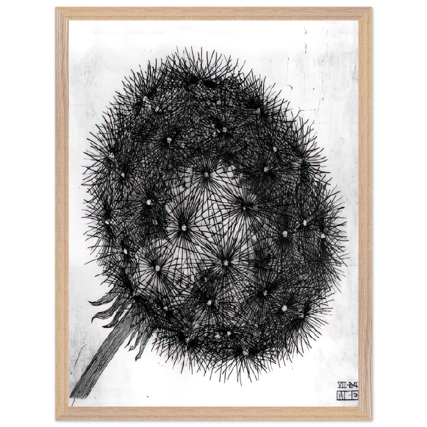 MC Escher - BLOWBALL I Wall Art - 21x29.7 cm / 8x12" - Premium Wooden Framed Poster With Fine Art Paper - Black frame