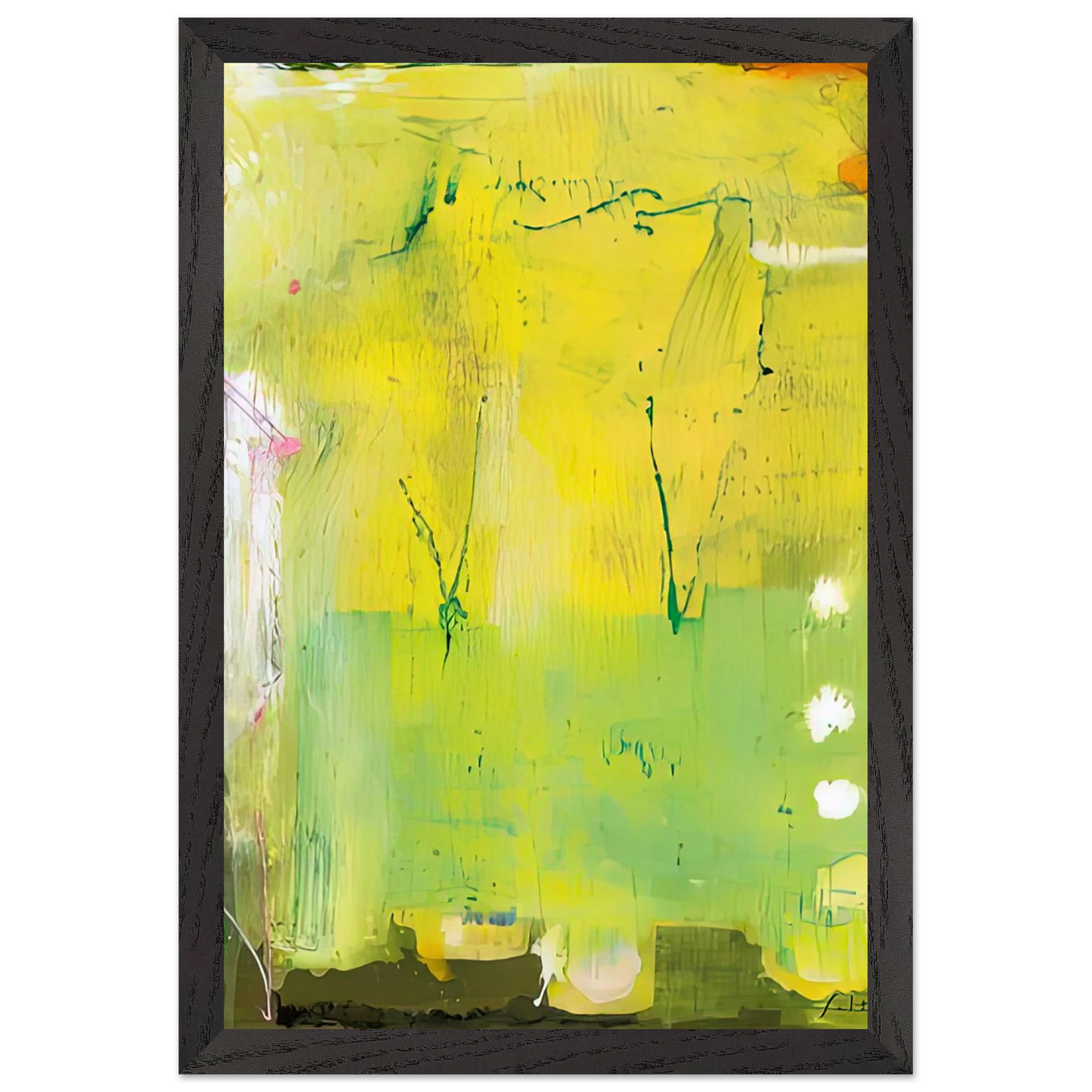 Helen Frankenthaler - The Rake’s Progress, 1991- Wall Art - 60x80 cm / 24x32 inches - Premium Wooden Framed Poster With Fine Art Paper - White frame