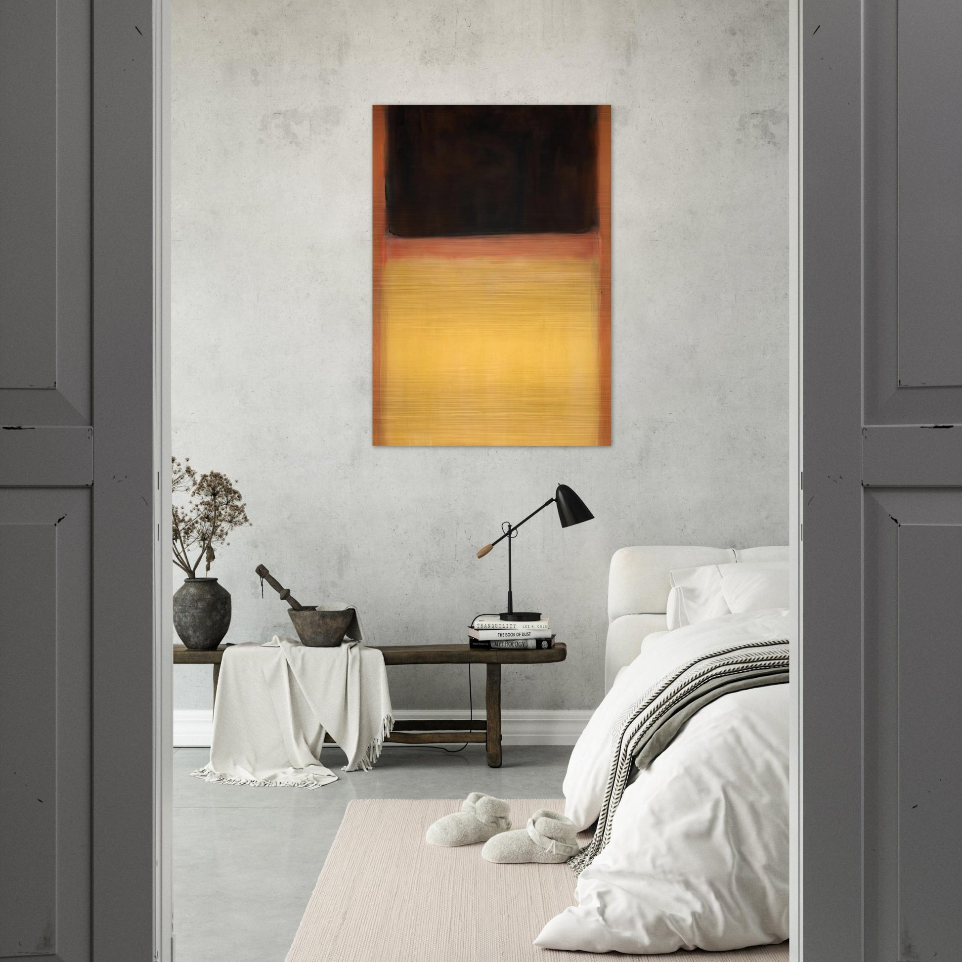 No.9 Dark over Light Earth - 1954 - Mark Rothko Brushed Aluminum Print - 70x100 cm / 28x40 inches | Mark Rothko Aluminum Print | Mark Rothko Prints