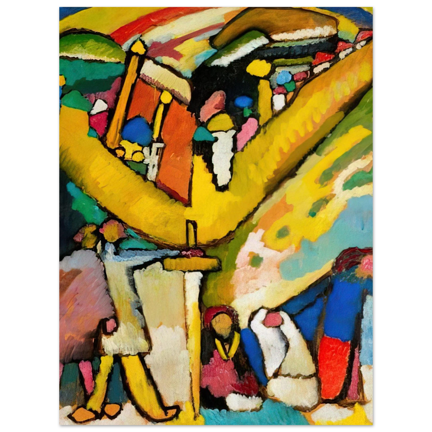 Wassily Kandinsky - STUDY FOR IMPROVISATION 8 1909 Fine Art Poster - Default Title