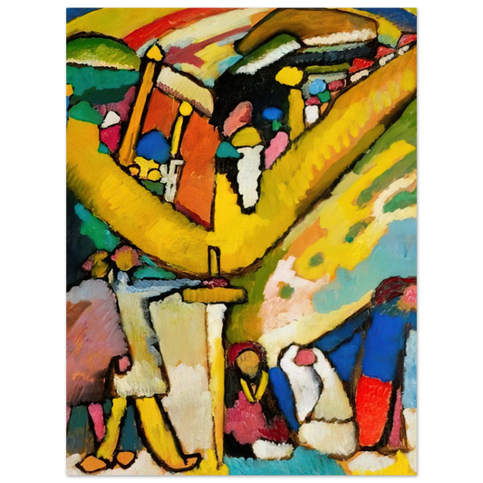 Wassily Kandinsky - STUDY FOR IMPROVISATION 8 1909 Fine Art Poster - Default Title