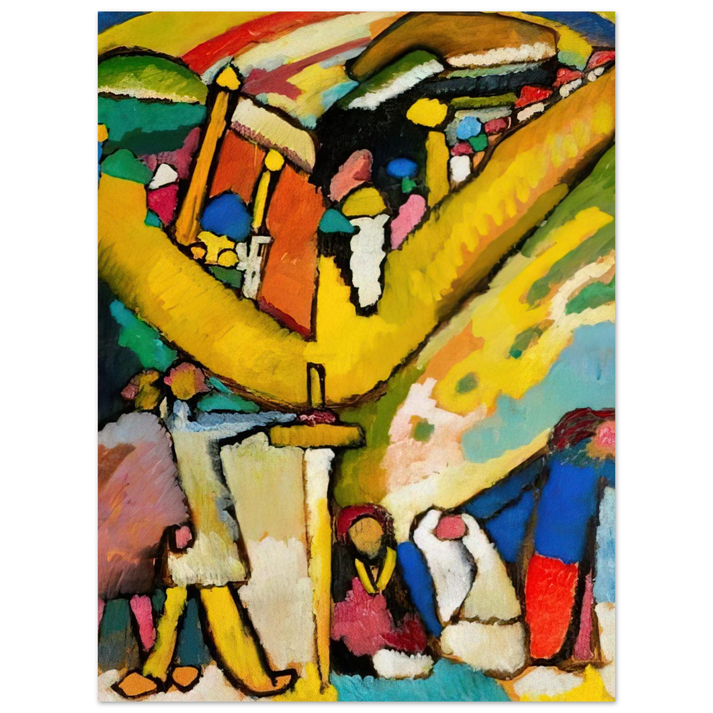 Wassily Kandinsky - STUDY FOR IMPROVISATION 8 1909  75x100 cm / 30x40inches Fine Art Poster