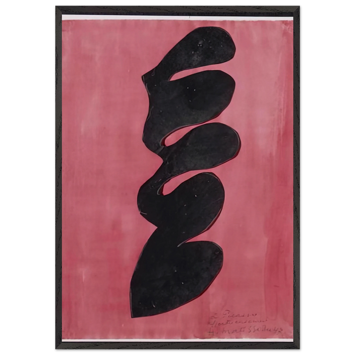 PAPERCUT 1947 - Henri Matisse 70x100 cm / 28x40 inches Framed Art Print – Black Wooden Frame
