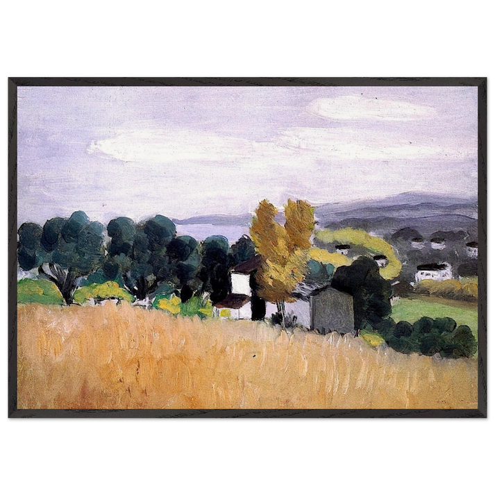 AUTUMN IN CAGNES 1918 - Henri Matisse 70x100 cm / 28x40 inches Framed Art Print – Black Wooden Frame