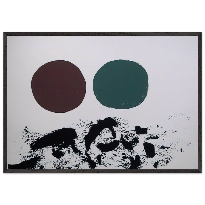 Flurry - 1967 - Adolph Gottlieb 70x100 cm / 28x40 inches Framed Art Print – Black Wooden Frame