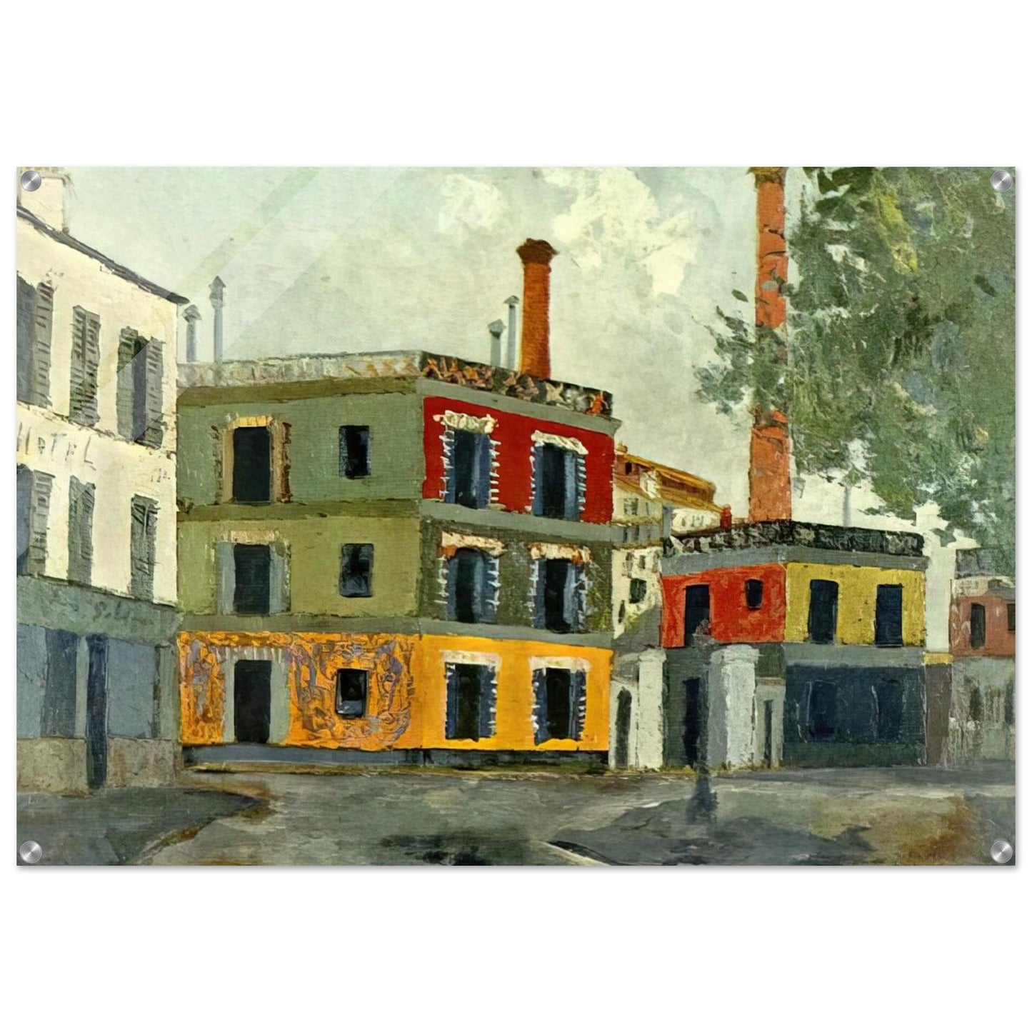 FACTORY - Maurice Utrillo Acrylic Print - 70x100 cm / 28x40″ inches | Maurice Utrillo Wall Art | Maurice Utrillo Prints