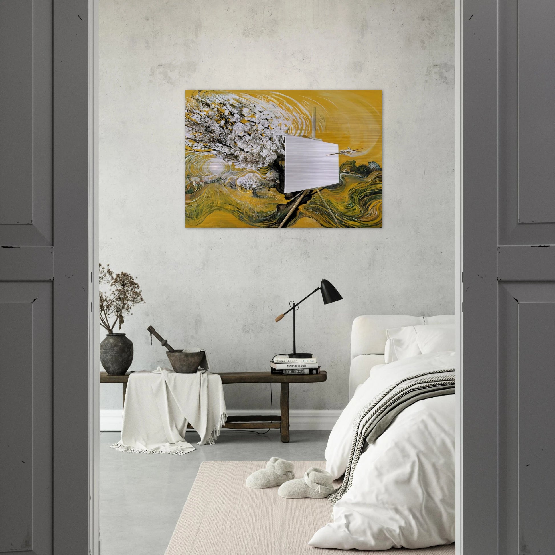 The Blossom Tree - 1982 - Brett Whiteley Brushed Aluminum Print - 70x100 cm / 28x40 inches | Brett Whiteley Aluminum Print | Brett Whiteley Prints