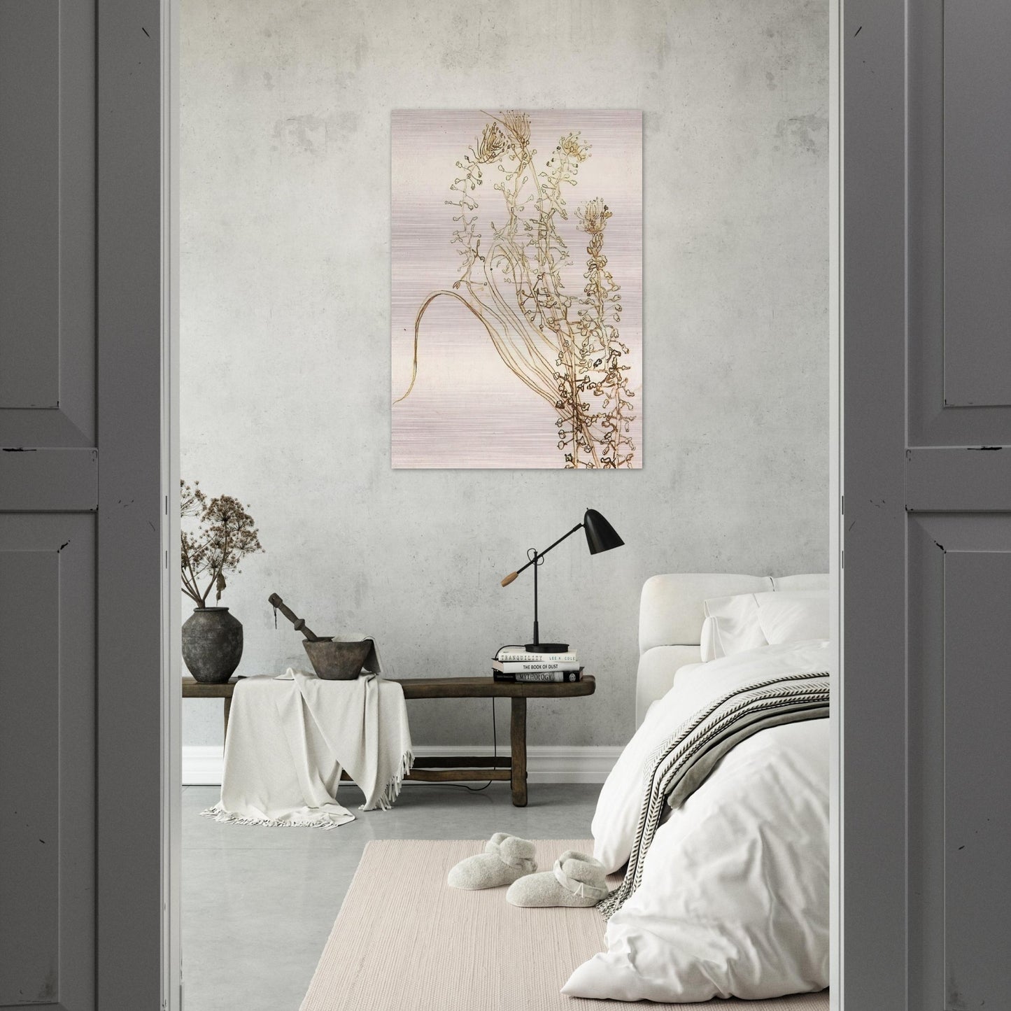 Blossoming Branches - Vincent van Gogh Brushed Aluminum Print - 70x100 cm / 28x40 inches | Vincent van Gogh Aluminum Print | Vincent van Gogh Prints